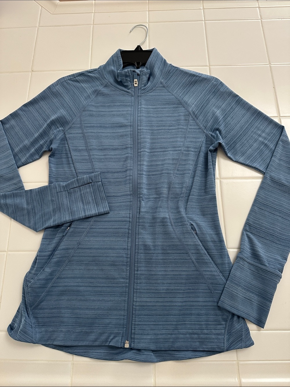 Athleta Slate Blue Full-Zip lightweight Jacket